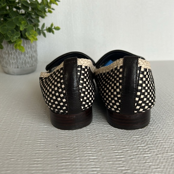 Tory Burch Black and Cream Checkered Flats - Picture 5 of 16